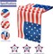 4th of July Table Runner, America Flag Memorial Day Table Runners, Stars Stripes Patriotic Table Decoration, Independence Day Runner for Kitchen Dining Party Home Decor, 13x47 Inch